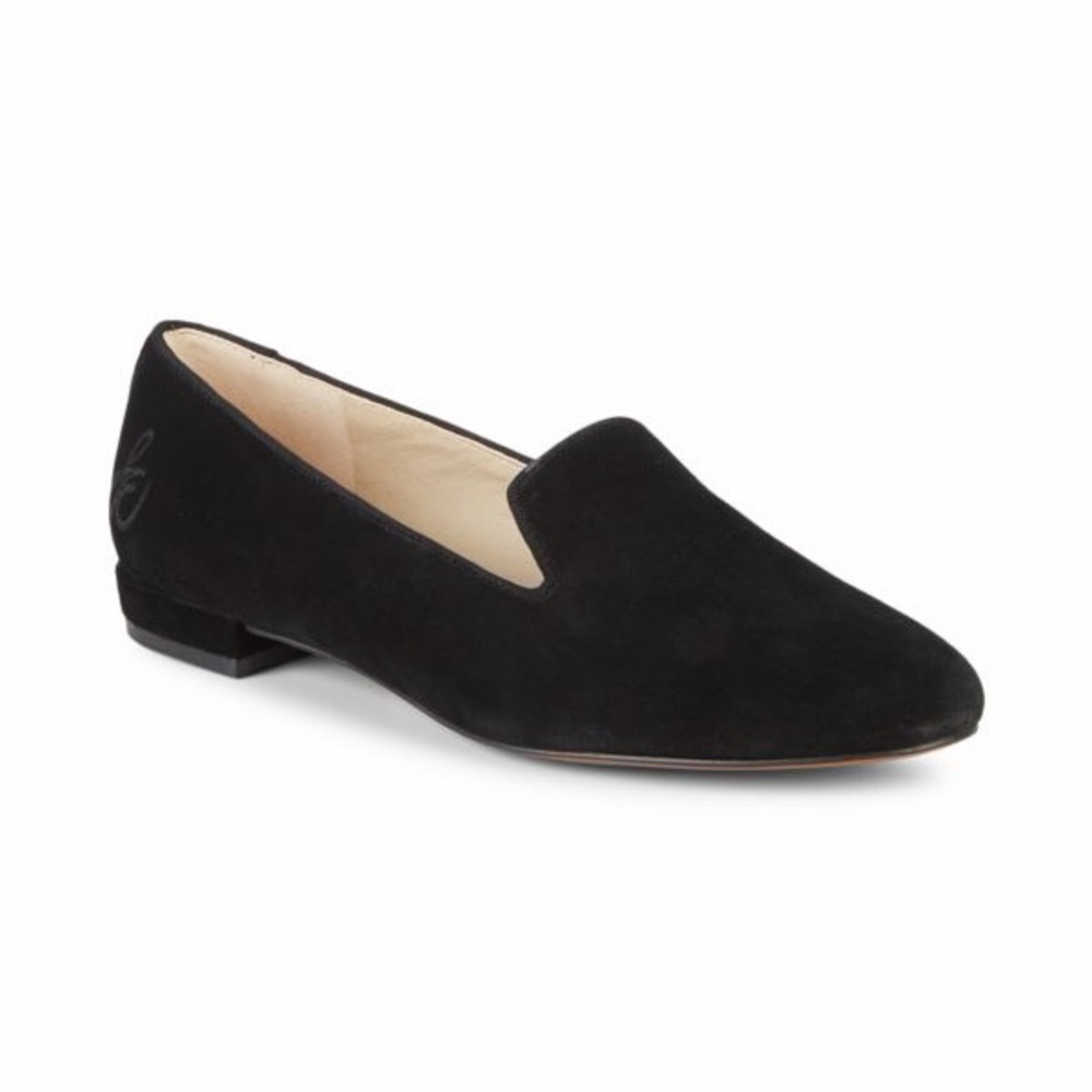 Sam Edelman Jordy Suede Black Loafers - size 6.5